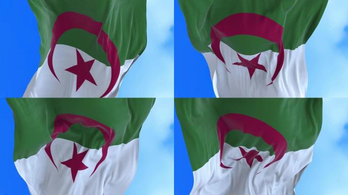 阿尔及利亚国旗。