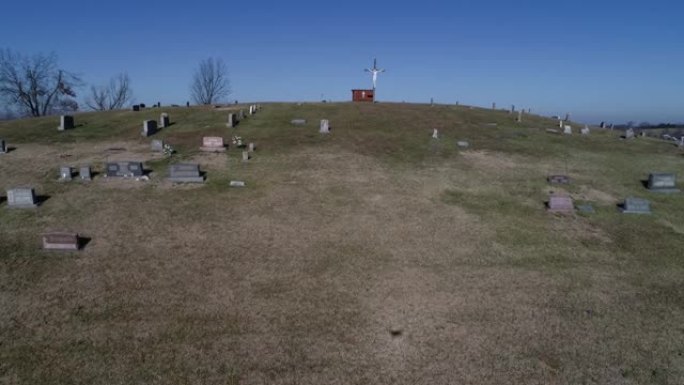 肯塔基州莱奇菲尔德公墓无人机景观