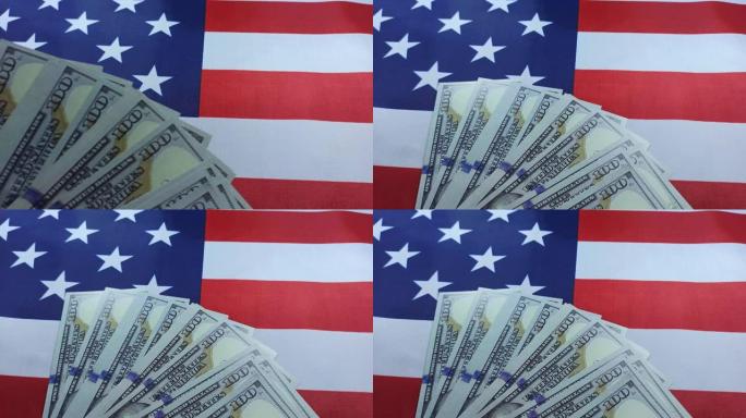 把美元放在美国国旗上的人。腐败的系统。美国的政治变革。汇率，经济危机。
