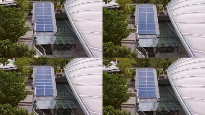 太阳能电池板或太阳能。节能技术。用作家庭或建筑物使用的电能有助于降低成本和保护环境