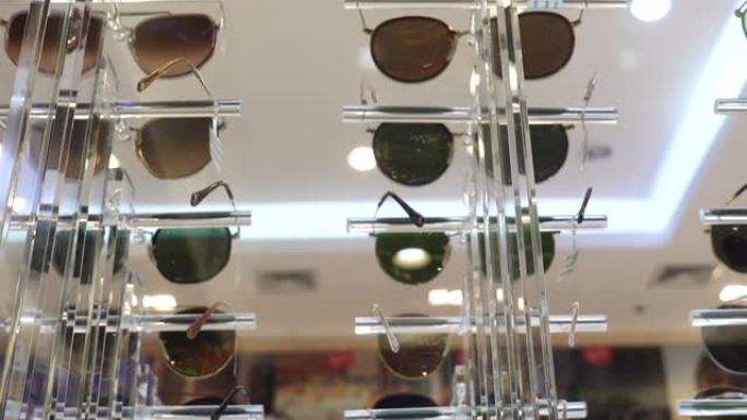 眼镜店夏季各种太阳镜展示时尚配饰护眼