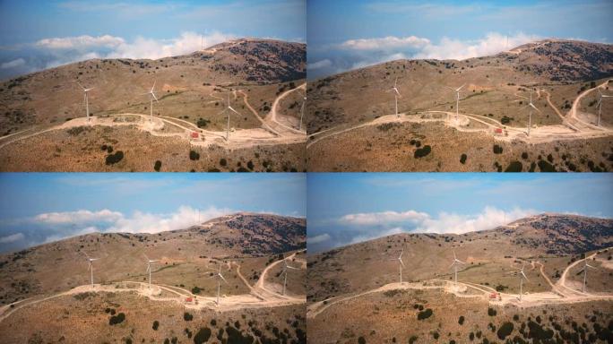 希腊凯法利尼亚岛的风电场