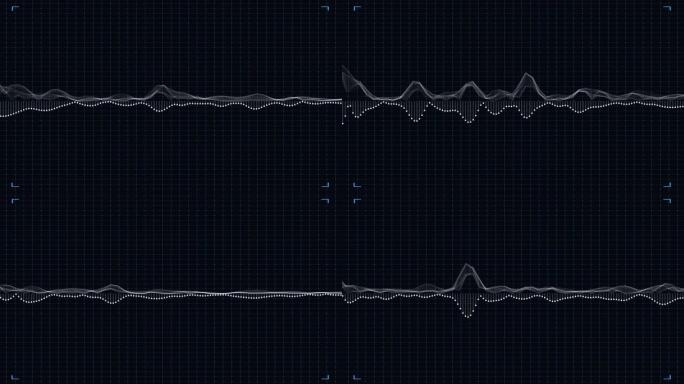 数字音频直方图的抽象动画