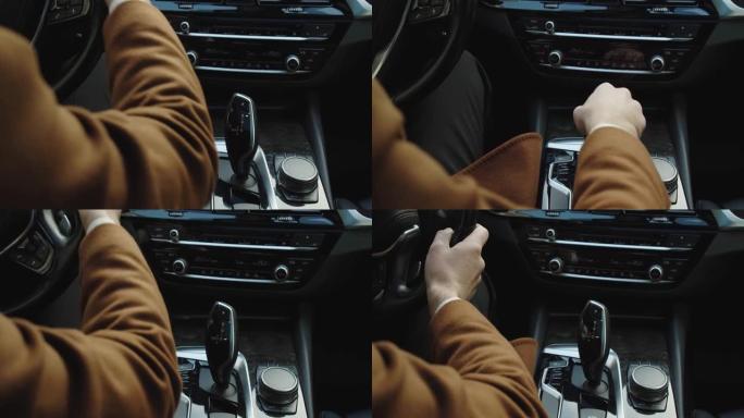 驾驶员的adm包括豪华车内饰件的变速杆自动变速器上的模式驱动