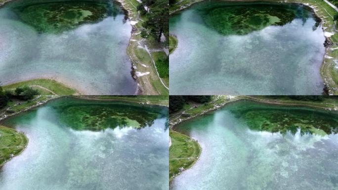 飞越奥地利施蒂利亚著名的绿湖