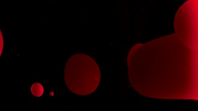 熔岩灯的红色气泡