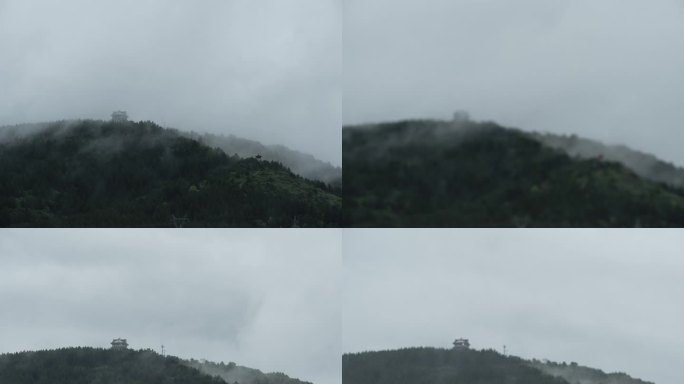 山区雨后雨雾薄雾消散延时6K