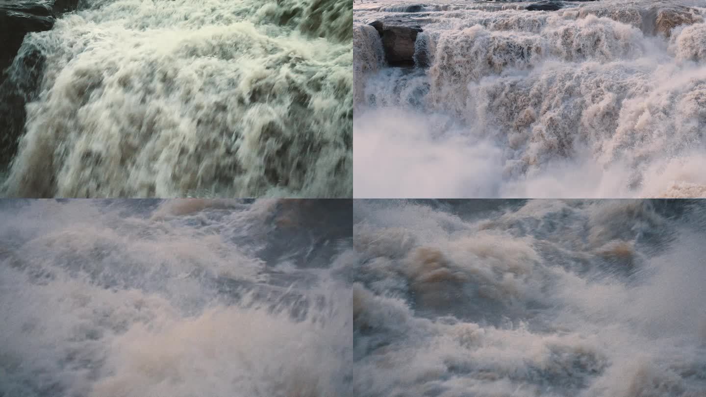 黄河 壶口瀑布 河流 湍急的流水