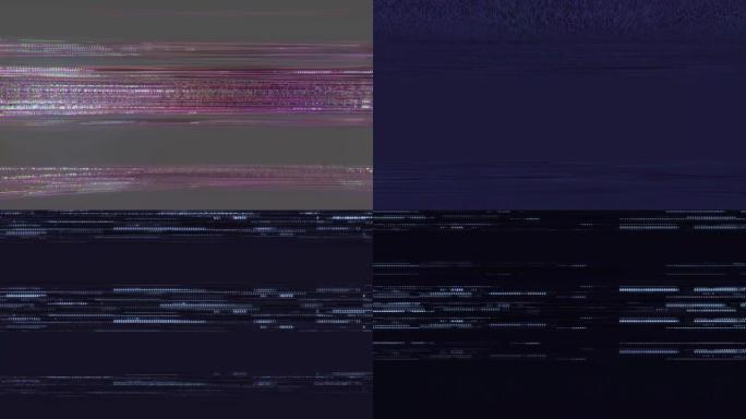 独特设计数字动画像素噪声毛刺错误抽象视频损坏