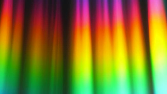 彩色彩虹条纹形状。弦理论。彩虹射线在太空中的运动。反射钻石抽象光背景。光线穿过棱镜的彩色游戏。一串空