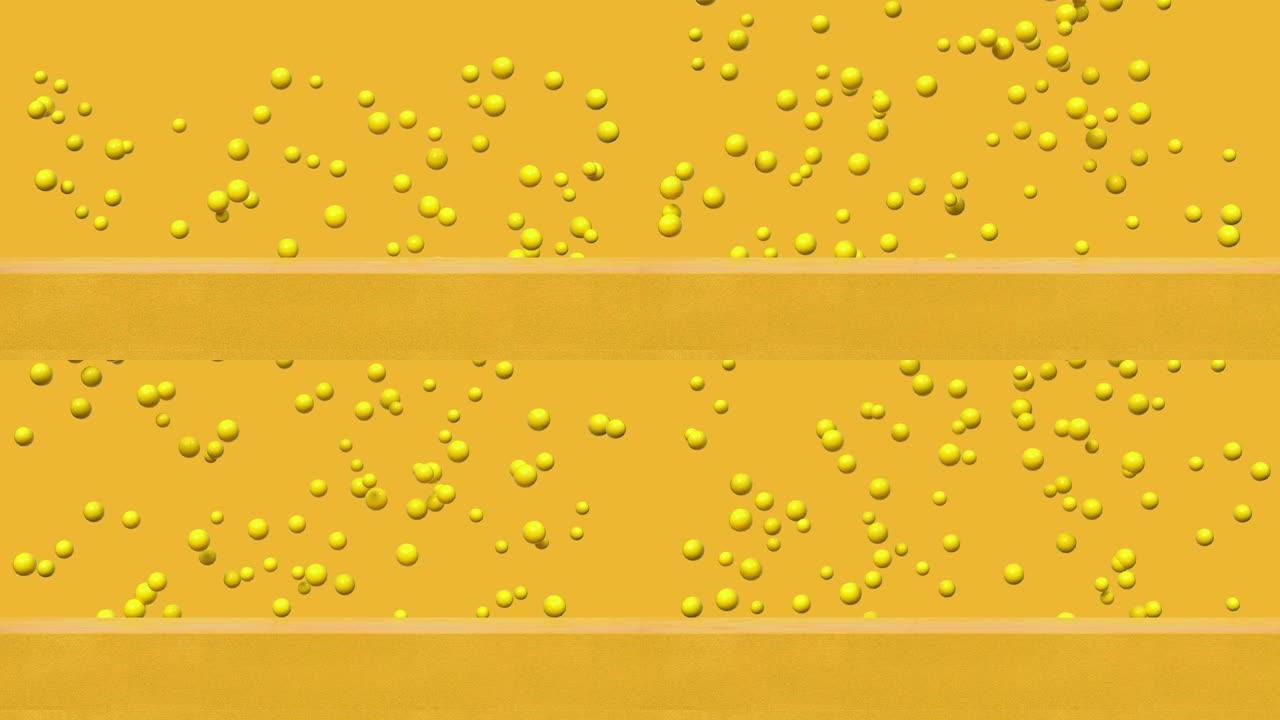 黄色场景抽象运动墙舞台3d渲染
