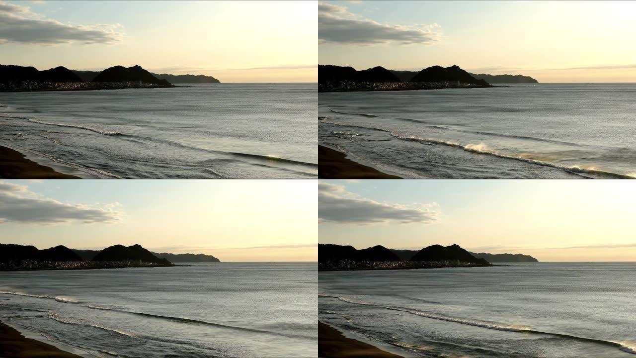 鸭川海岸日出风景视频
