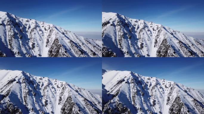 高雪山，云杉生长在地方