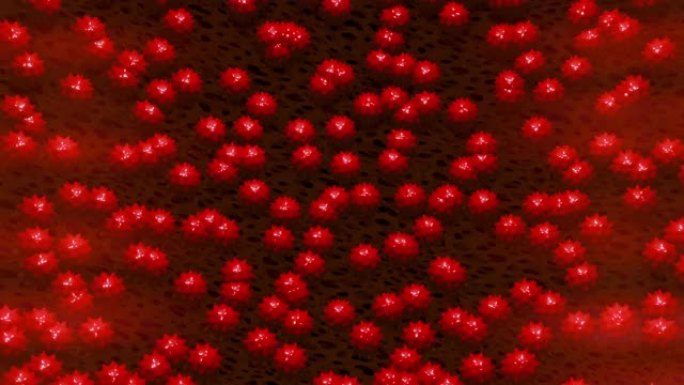 红色病毒新型冠状病毒肺炎细胞