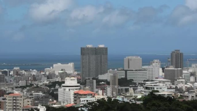 从冲绳那霸首里看到的那霸风景