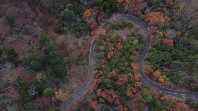 奈良若草山的天际线鸟瞰图