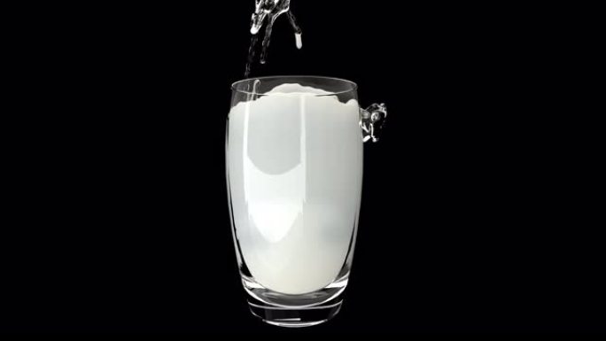 不同的液体倒入玻璃烧杯液体飞溅棒概念4k