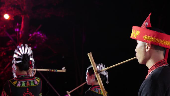 非物质文化遗产海南黎族竹木器乐演奏表演