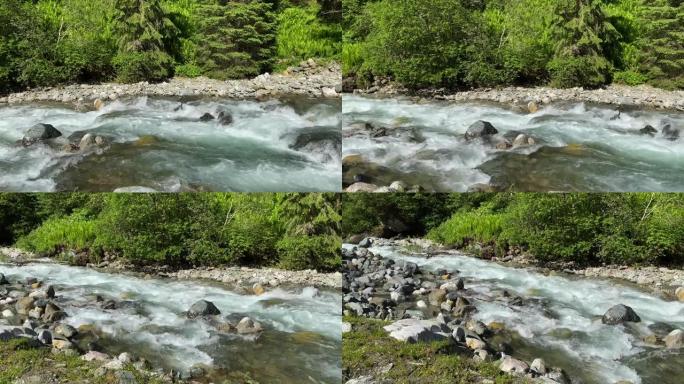 野生山溪森林海氧吧瀑布溪流水