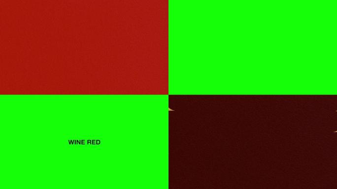 酷过渡视频素材集。红色和勃艮第，2种3种图案。6件套。色度键。
