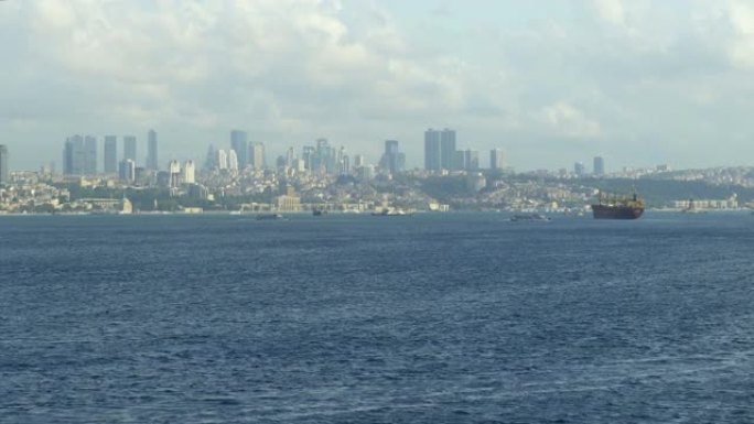 博斯普鲁斯海峡的海景