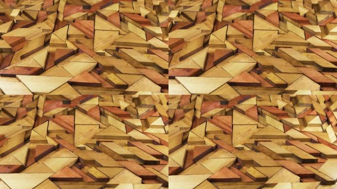 大型装饰木板。全景。一件艺术品。