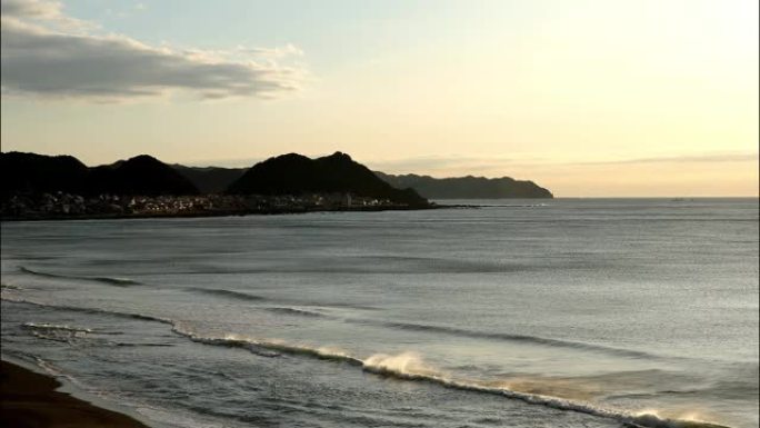 鸭川海岸日出风景视频