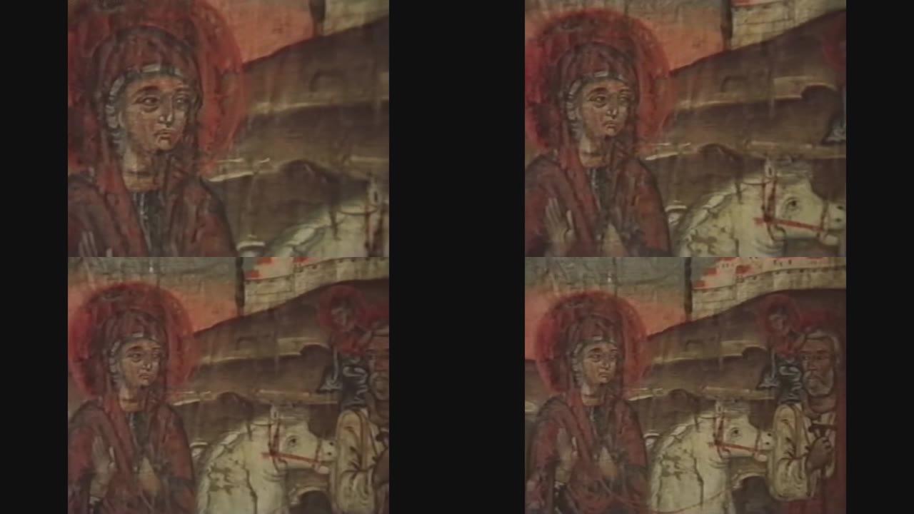 埃及1988，基督教壁画细节