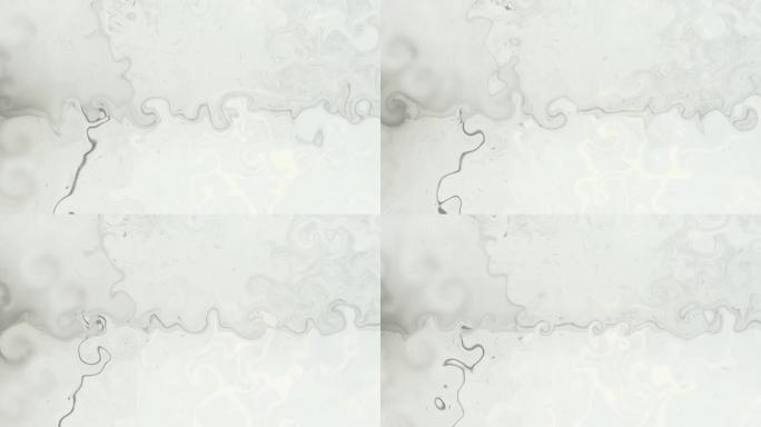 灰色波混合并漂浮在浅色背景上的计算机化动画。运动图形。VJ循环。迪斯科主题。