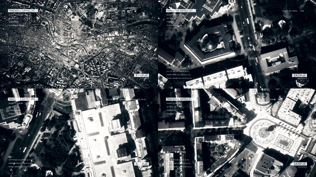 斯科普里的卫星图像