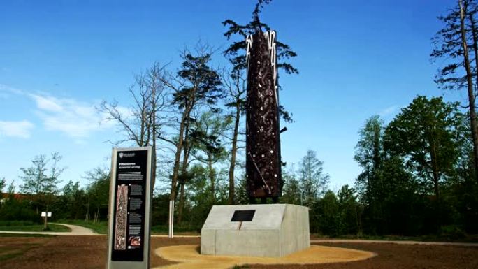 比利时本土毛利人木雕Pou Maumahara
