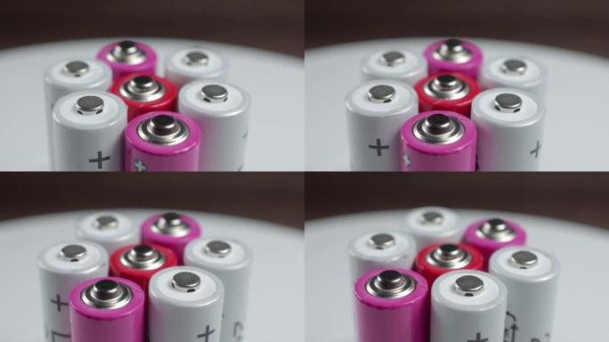 粉色和白色电池的正能量
