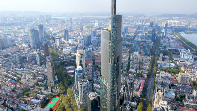 南京城市地标建筑4K航拍