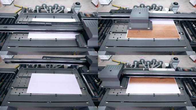 UV板材印刷俯拍全程