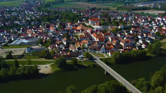 德国Vohburg an der Donau城市鸟瞰图