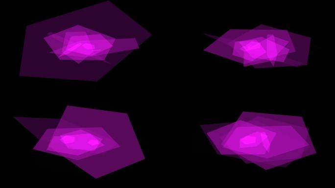 黑色背景和移动五角星