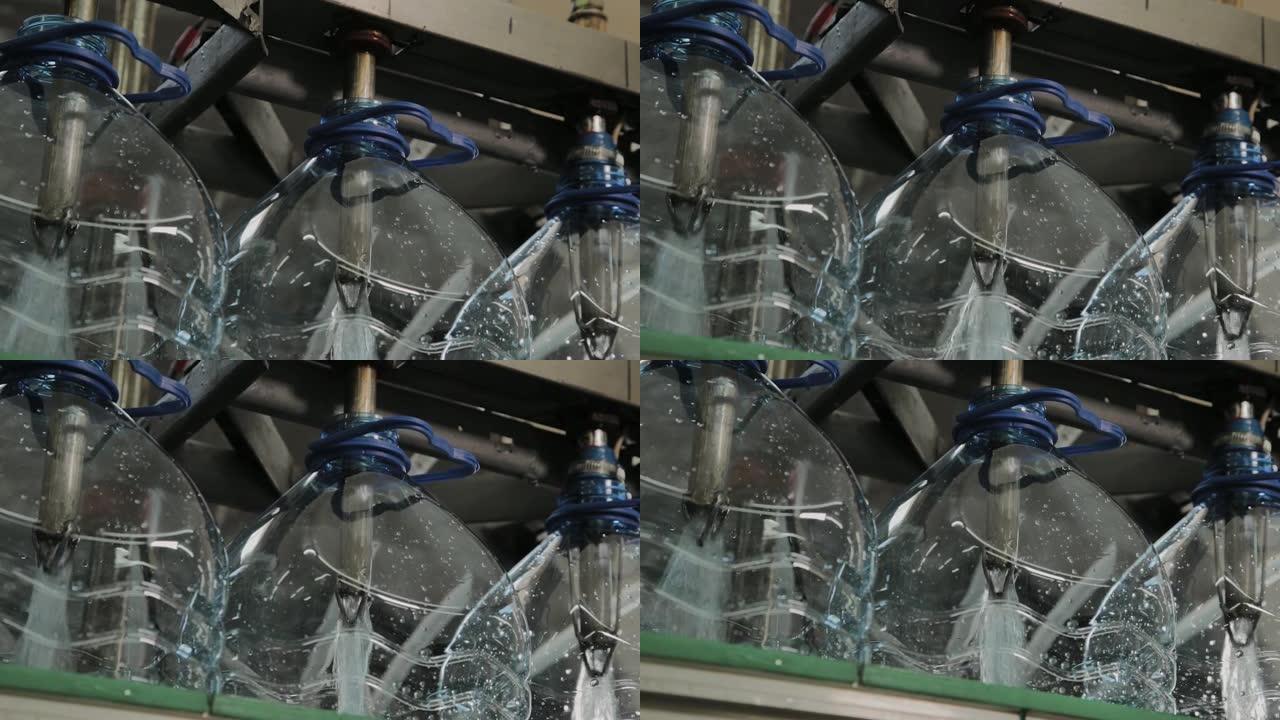 饮用水和碳酸饮料生产线，装瓶过程用水，输送机