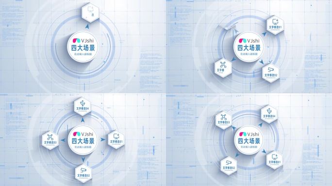 【四大类】4大图标文字分类展示