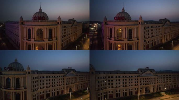 台州椒江中新科技集团夜景航拍0311