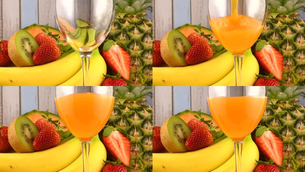丰富多彩的水果为您的天然果汁