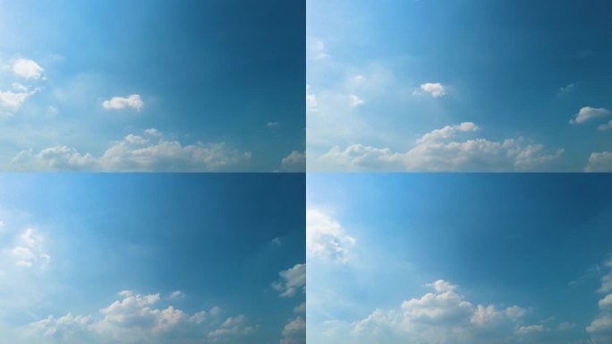 蓝天白云天空延时摄影47