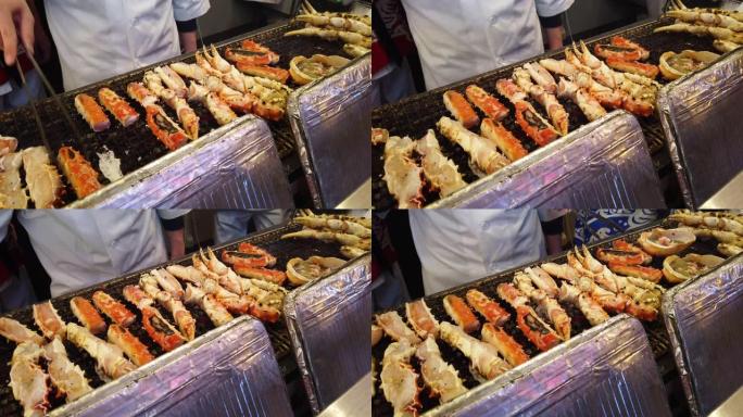 帝王蟹腿，日本料理。