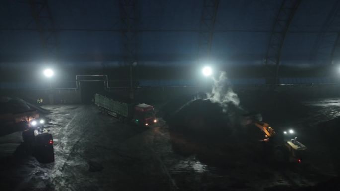煤炭装车 室内煤矿 能源 环境污染