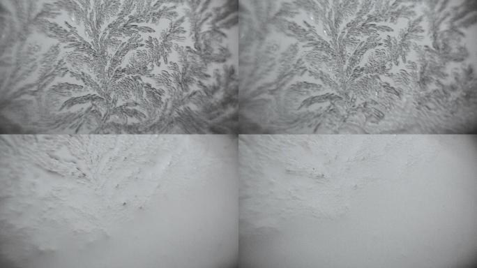 冬季贺卡的霜冻装饰品