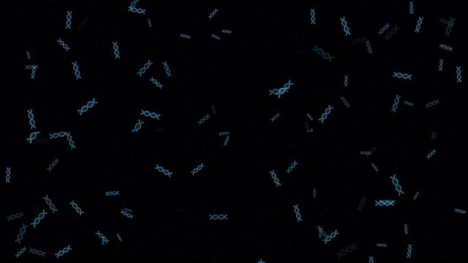 4k可环抽象分子，Dna动画