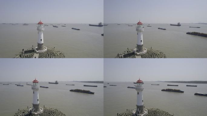 吴淞炮台灯塔航拍1