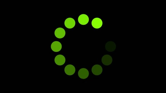 在Alpha通道背景动画上加载绿色圆圈图标