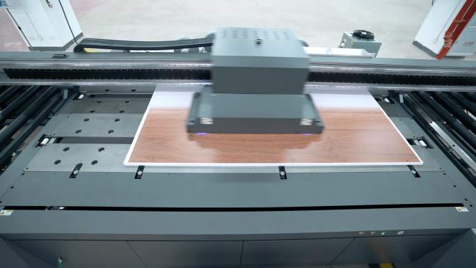 UV板材印刷俯拍中景全程