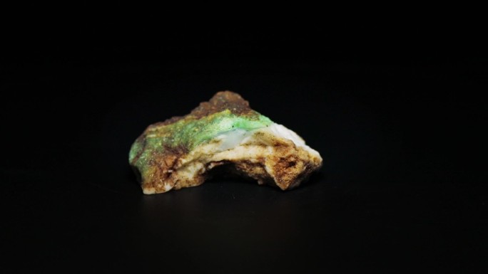 绿玉髓绿玛瑙准晶体结构的矿石