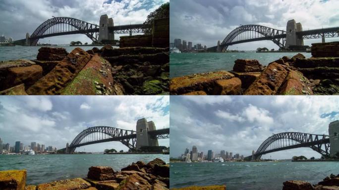 澳大利亚悉尼-悉尼海港大桥的延时